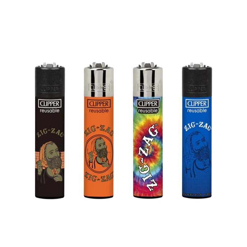 10x Clipper Lighter Zig Zag #2 Design Series Regular Size Bulk Lot Flame
