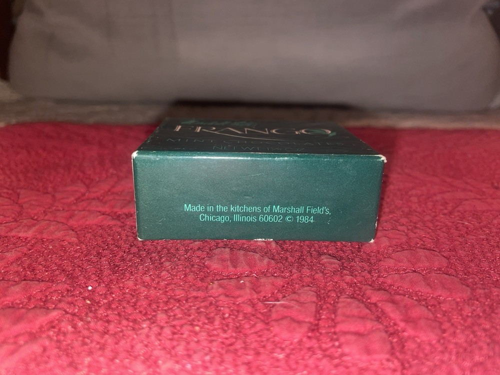 1984 Marshall Field"s Company FRANGO Mint Chocolate 1 1/4 oz Empty Box