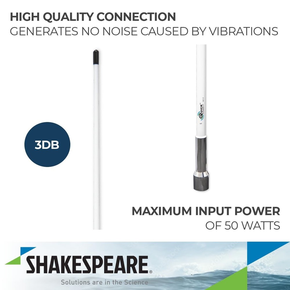 Antenna VHF QC 4' W/CHR Ferrule Multicolor
