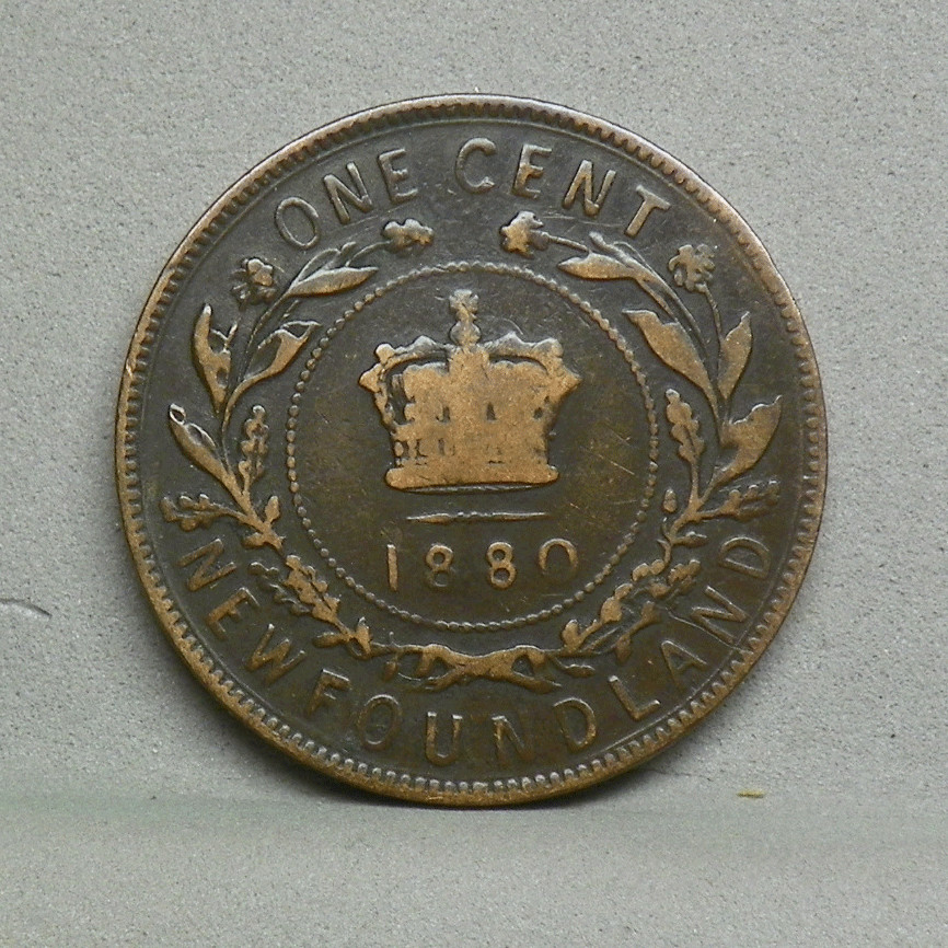 NEWFOUNDLAND 1880 1 CENT, Fine (CP-12)