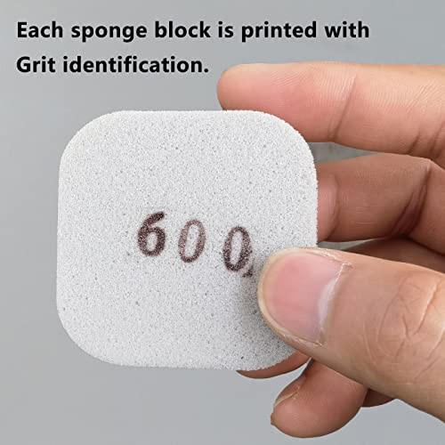27 Pcs Sanding Sponge Soft Touch Sanding Pads,Sand Paper, Mesh Sanding