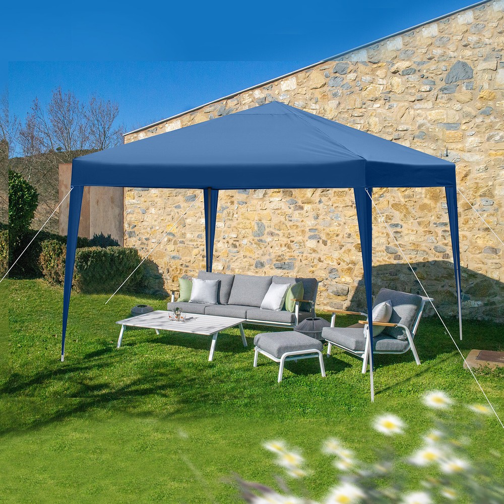 3x 3m Practical Waterproof Right-Angle Folding Tent Blue