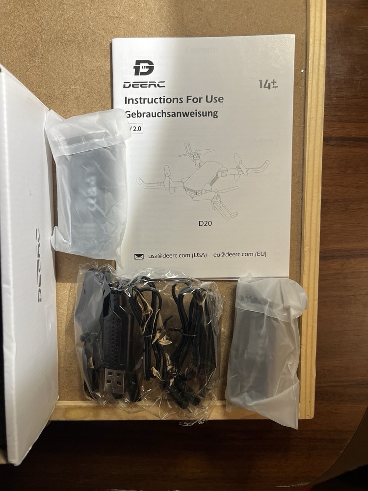 DEERC D20 Mini Drone Silver 720p HD FPV Camera New