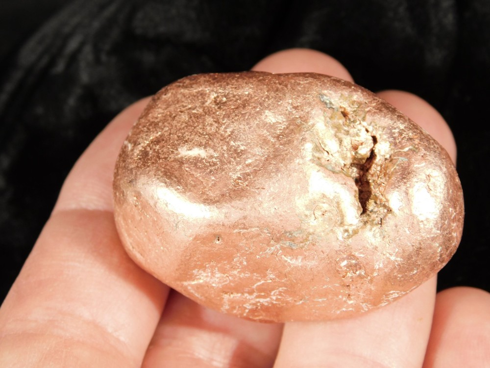 Heavy Solid 100% Natural COPPER NUGGET or Native Copper Float Michigan 184gr