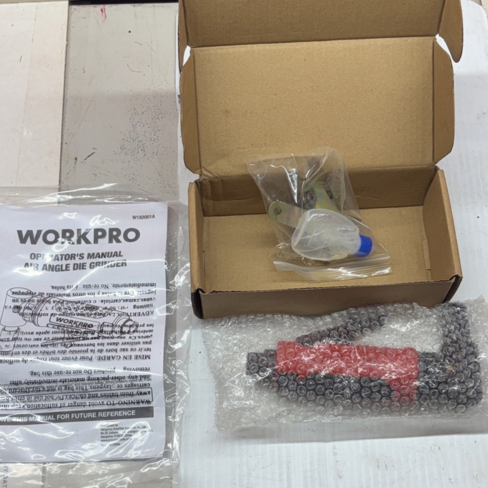 WORKPRO Angle Air Die Grinder, Angle Model, Red Black, Type: Angle Die Grinder