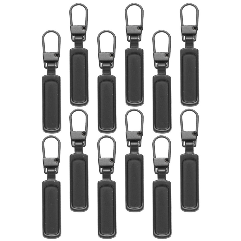 12PCS Bag Garment Zipper Puller Removable Zipper Heads Backpack Zipper Tabs