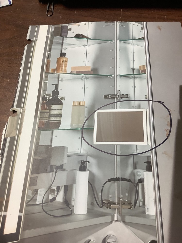 ROBERN ENTICE REPLACEMENT MIRROR,#X205-1795