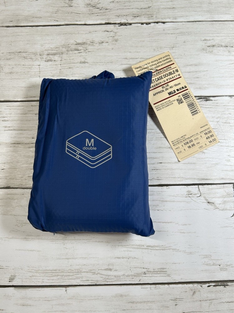 MUJI Polyester foldable sorting case Double type midium size