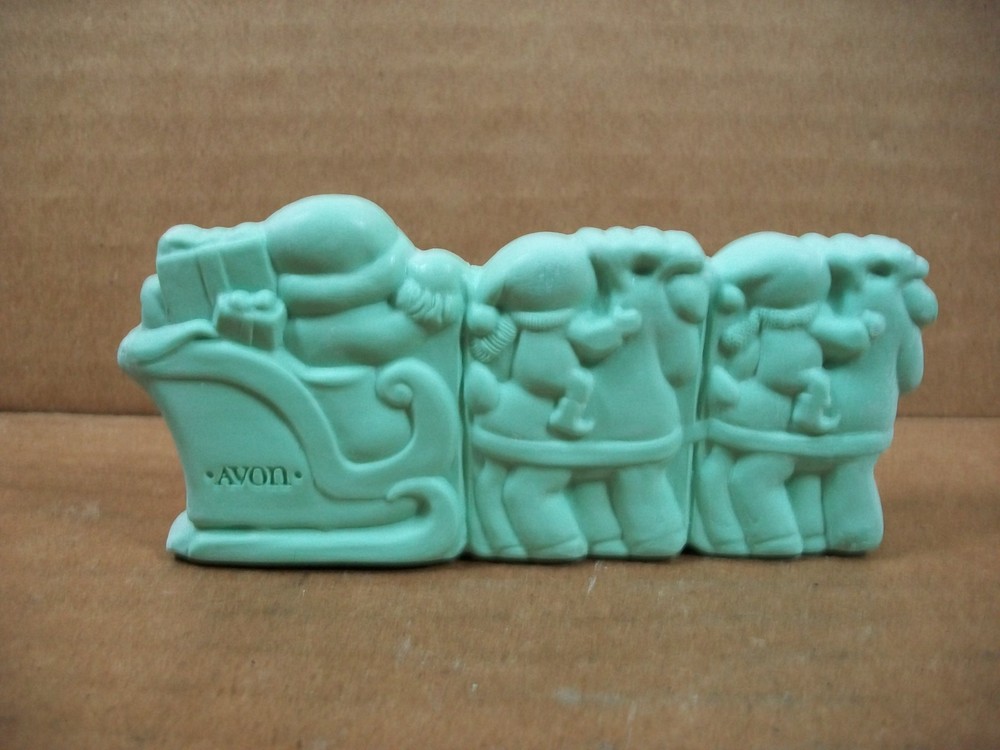 1987 Avon Jolly Reindeer Snap Apart Soaps - Stocking Stuffer