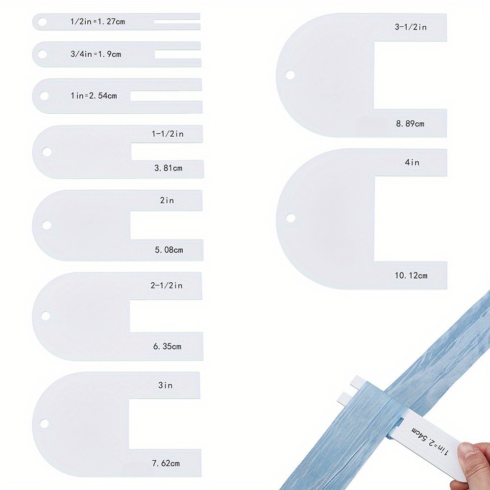 1set Acrylic Quilting Templates Patchwork Sewing Crafts White