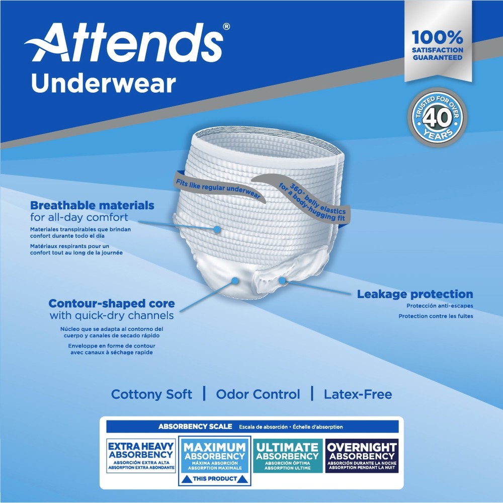 Attends Disposable Underwear Medium 100 Ct