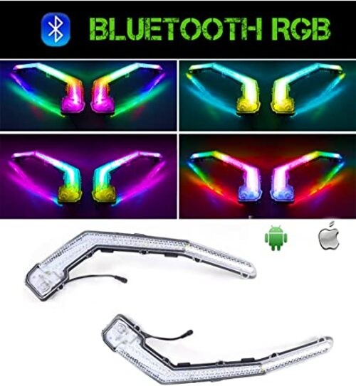 X3 LED Turn Signal with Chasing Color - Bluetooth APP Control - Front
