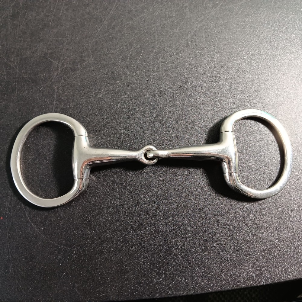 Stainless Steel Eggbutt Single Jointed Snaffle Bit