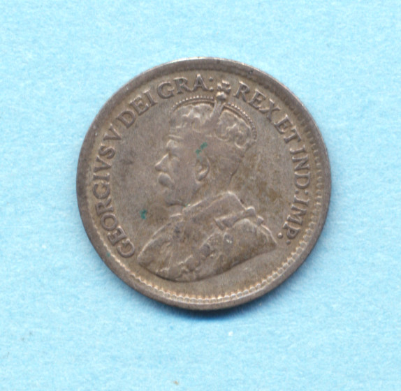 Newfoundland 5 Cent Silver 1912 Fine FREE SHIP