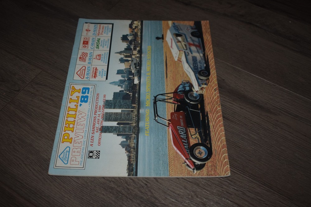 Pocono Raceway Philly Preview souvenir racing program 1989