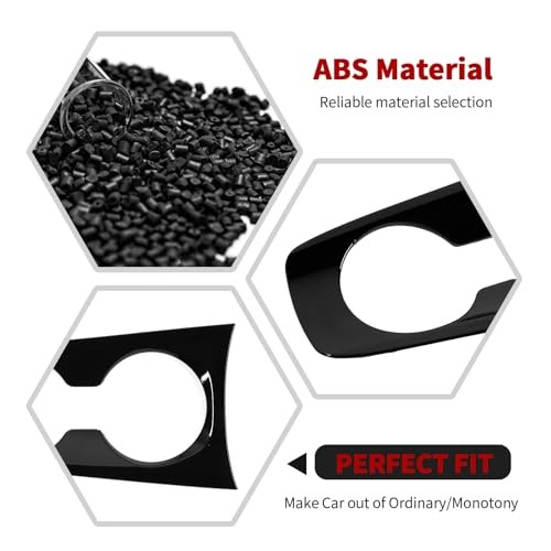 Cup Holder Panel Cover Trim Interior Accessories for Chevy Camaro 2012 Black