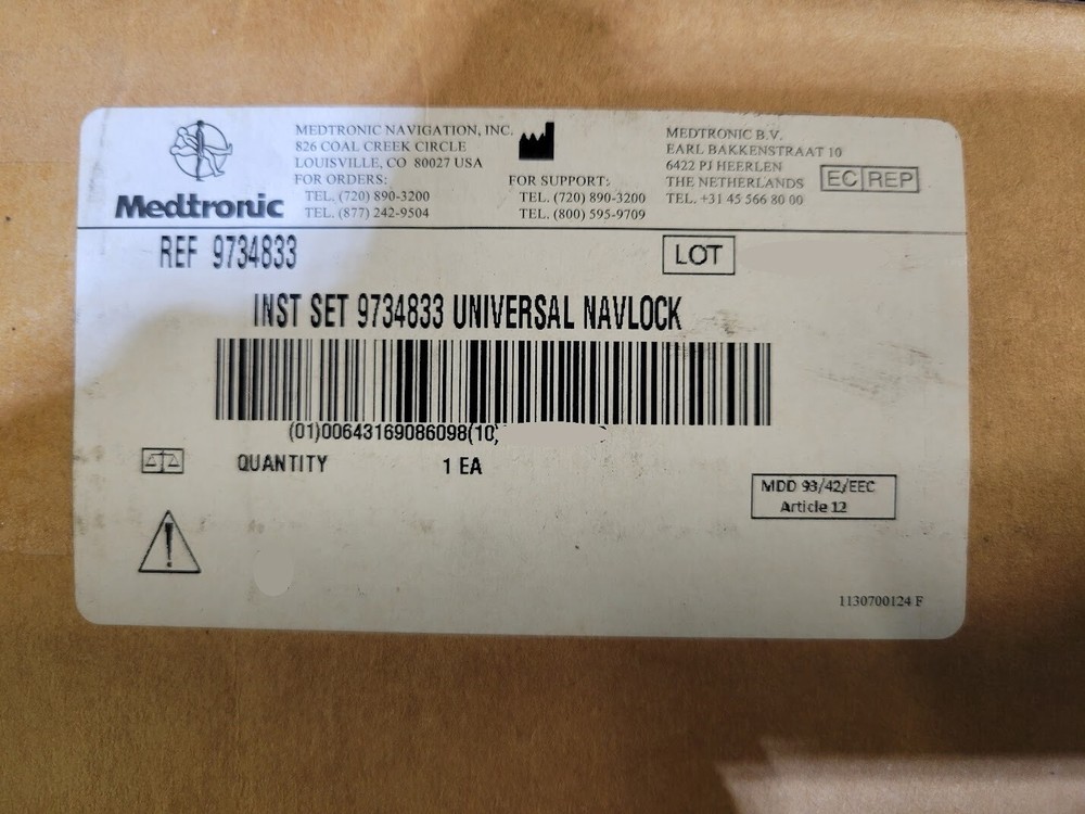 Medtronic Universal Navlock Instrument Set REF 9734833
