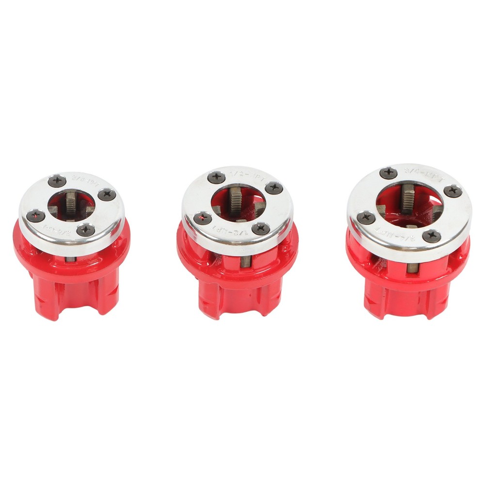 NPT Adjustable Ratchet Pipe Threader Ratchet Pipe Cutter Thread Tool With 5 Dies