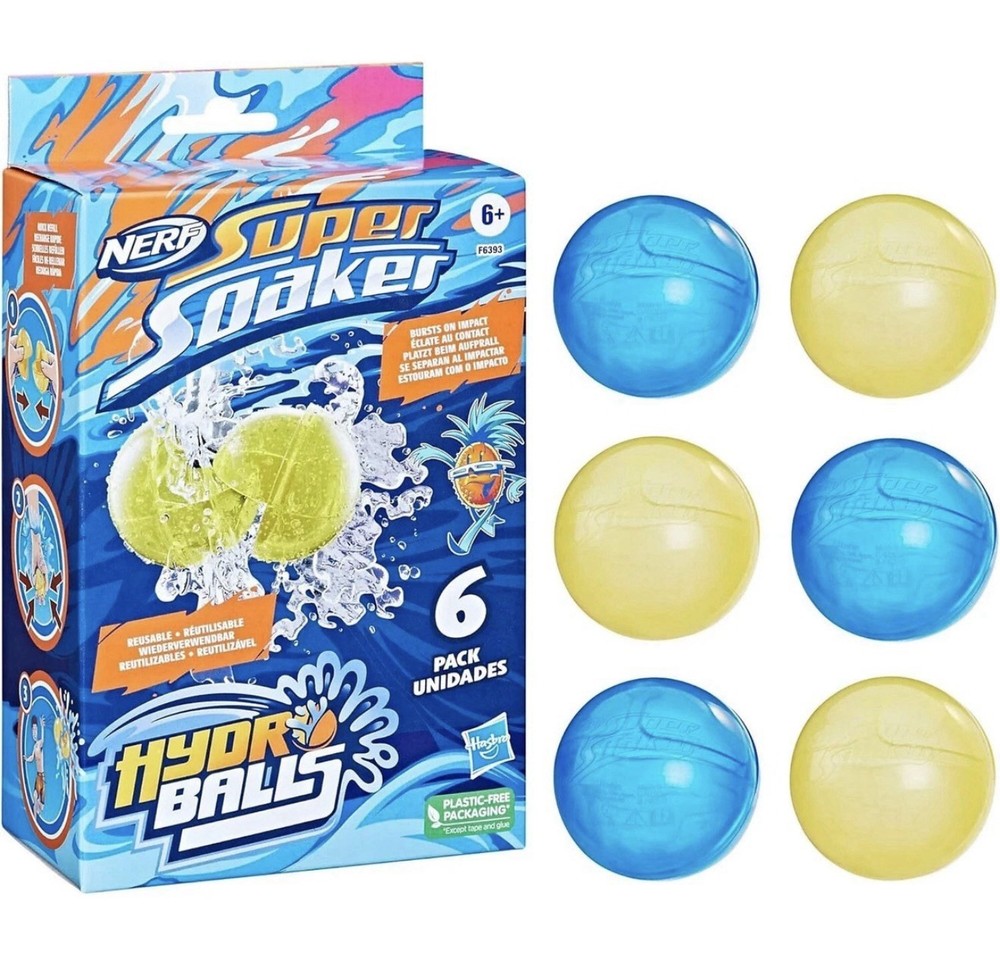NERF Super Soaker Hydro Balls, 6-Pk., Model #HSBF6393