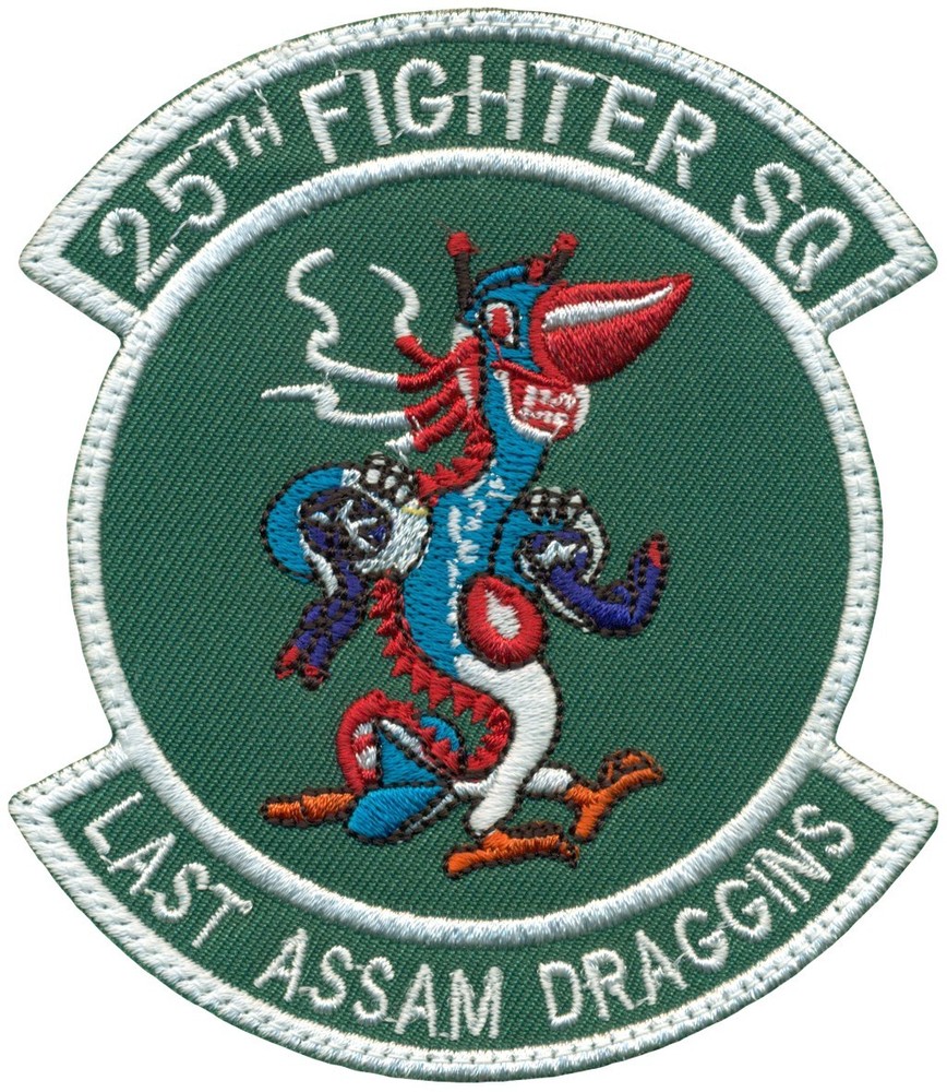 USAF 25th FIGHTER SQUADRON – LAST ASSAM DRAGGINS PATCH