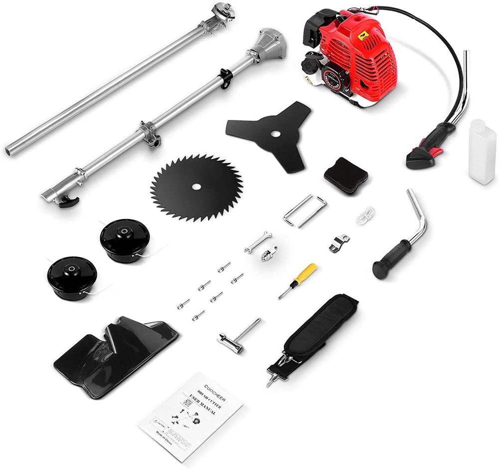 58CC Cordless Weed Eater Wacker Gas Powered 2-Cycle 4 in 1 String Grass Trimmer
