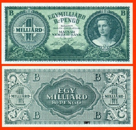 HUNGARY 1 MILLION B 1946  *  Copy