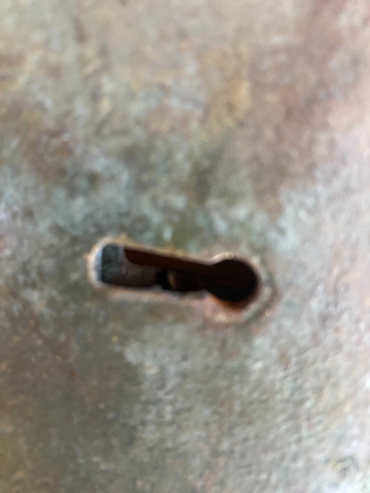 Unique Old Vintage Iron Door Latch & Key Antique