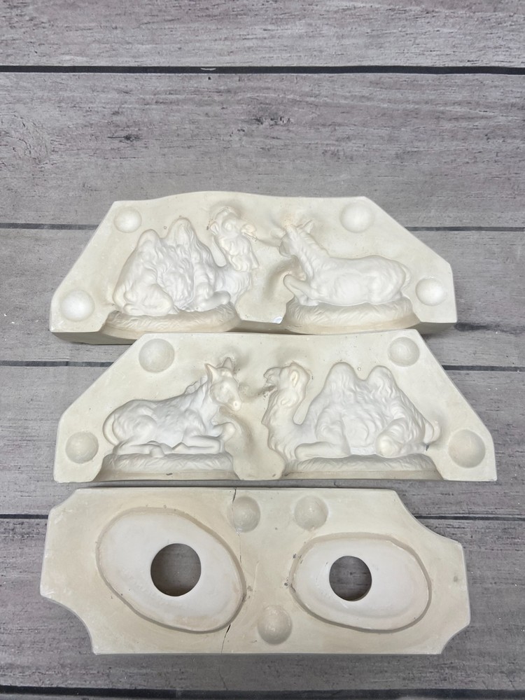 Atlantic Mold Ceramic Slip Casting Mold Donkey & Camel #A-46