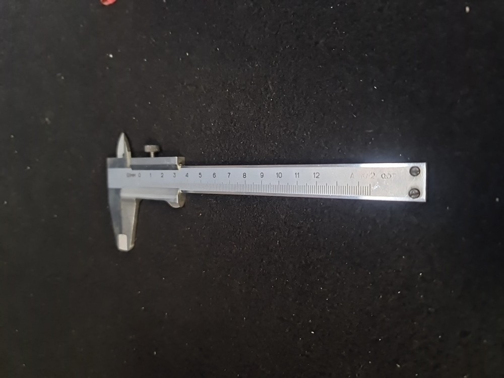 Vintage Soviet measuring device, shtangel. For measurements, external, internal