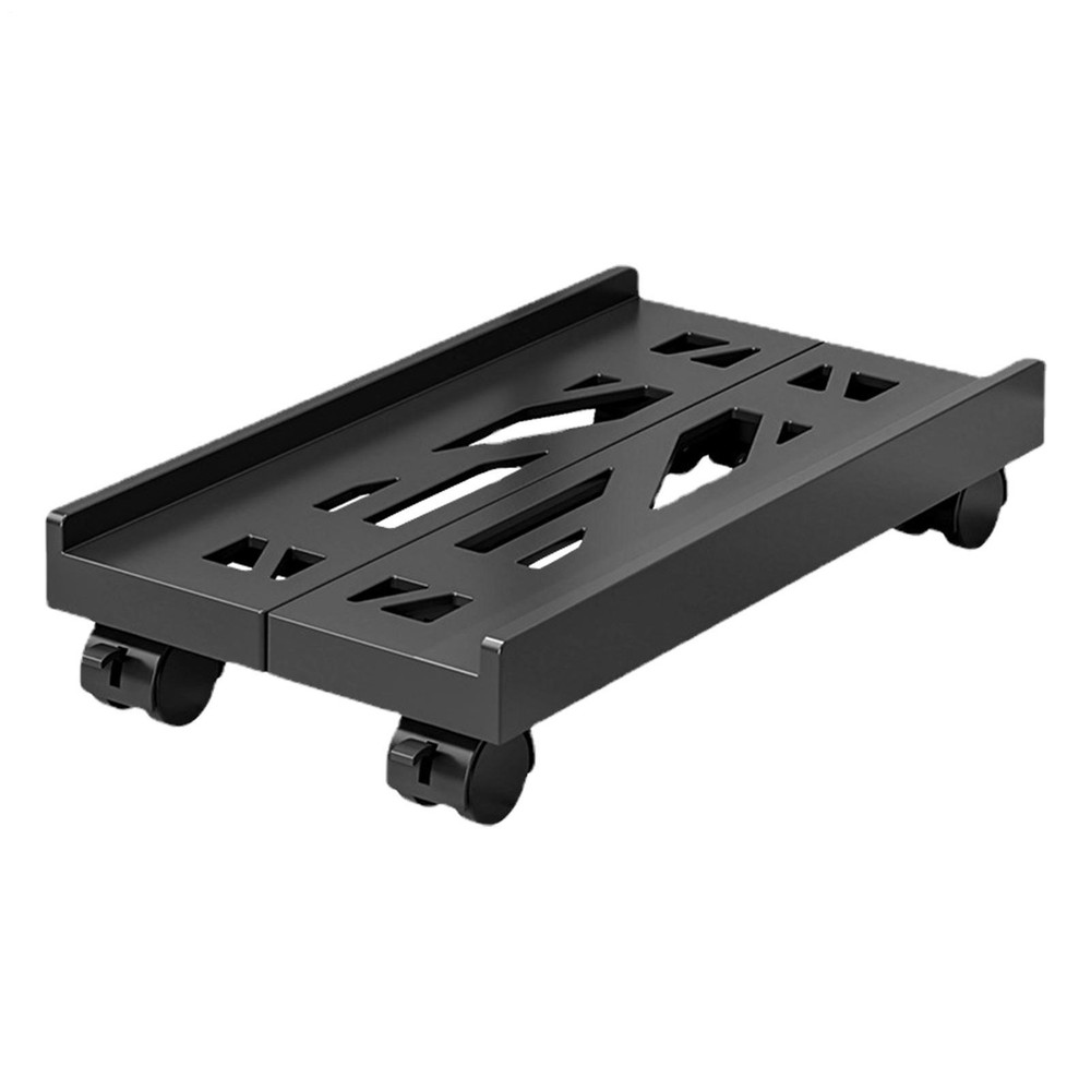 Computer Tower Stand Adjustable Mobile Computer CPU Holder Telescopic