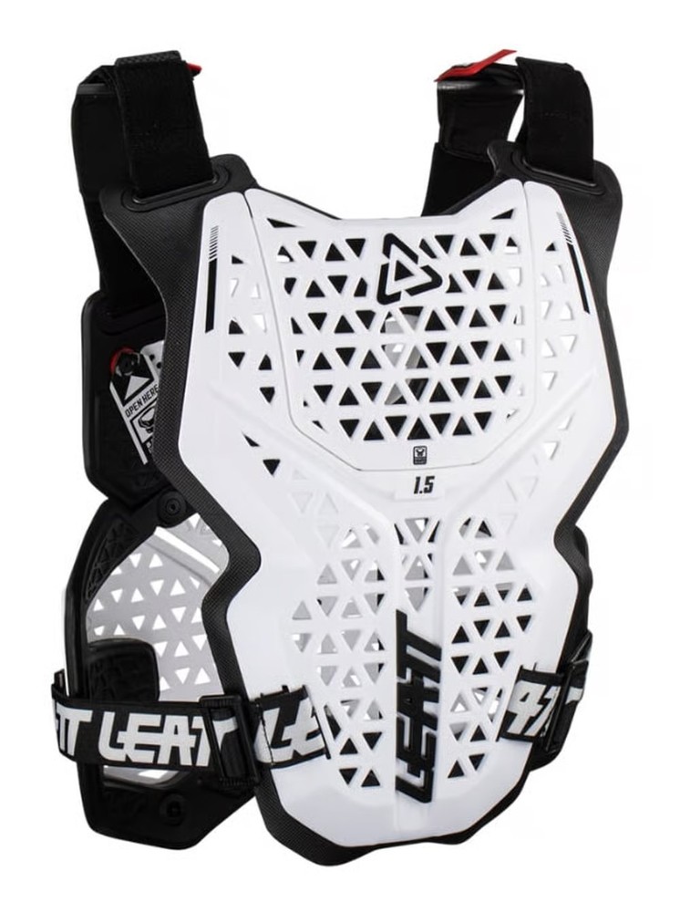 Leatt 1.5 Chest Protector – Unisex One Size White