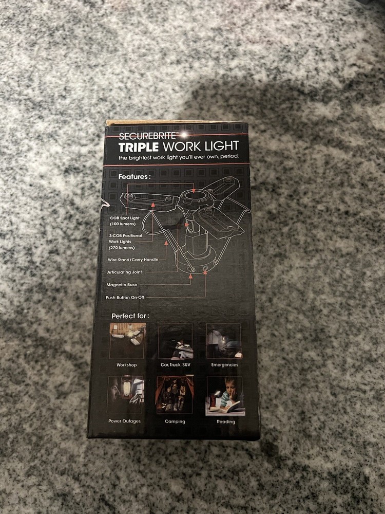 SecureBrite Triple Worklight 270 Lumens