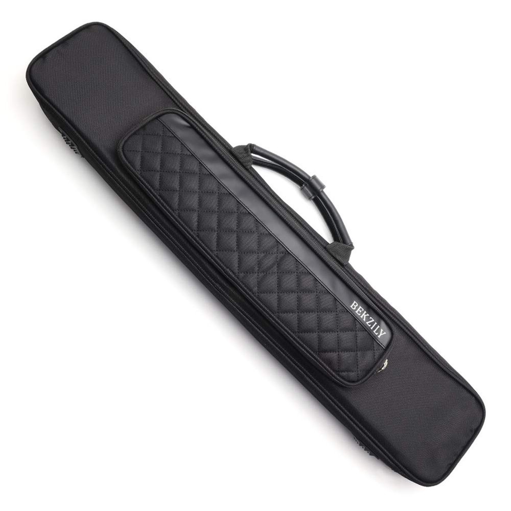 Pool Cue Stick Carrying Case Grid Design Black