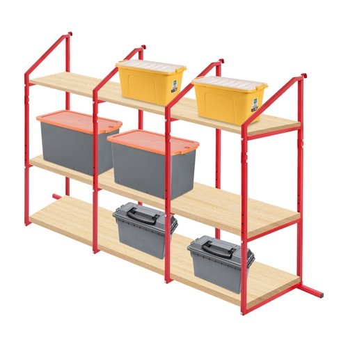 Heavy Duty 4 Pack of 3 Tier Shipping Container Shelf Brackets Container Shelves