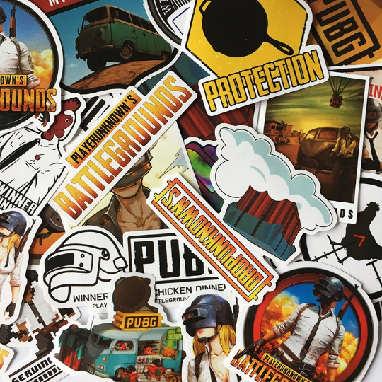 30pcs PlayerUnknown's Battlegrounds Pubg Stickers for Computer Laptop Decals...