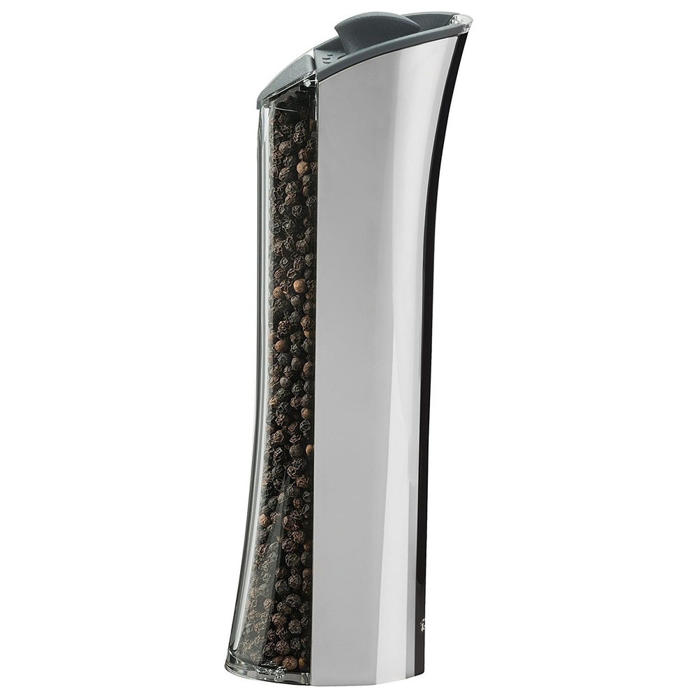 Trudeau 8" Graviti Plus Electric Pepper Mill / Grinder - Chrome