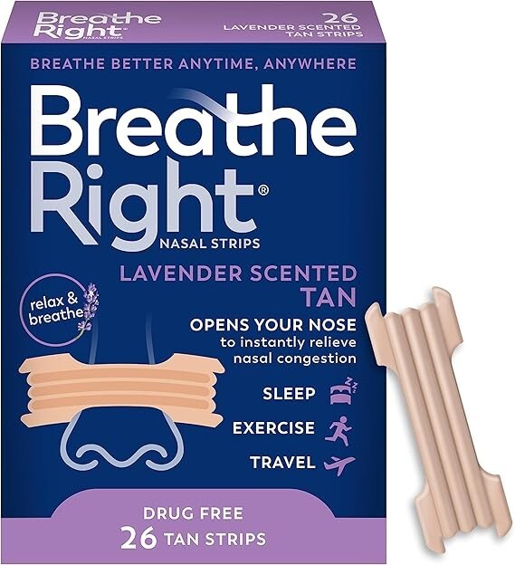 Breathe Right Nasal Strips ( Lavender, 26 Count)
