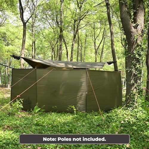 Camping Windbreak, Versatile Wind Blocker Light Water Proof Without Poles