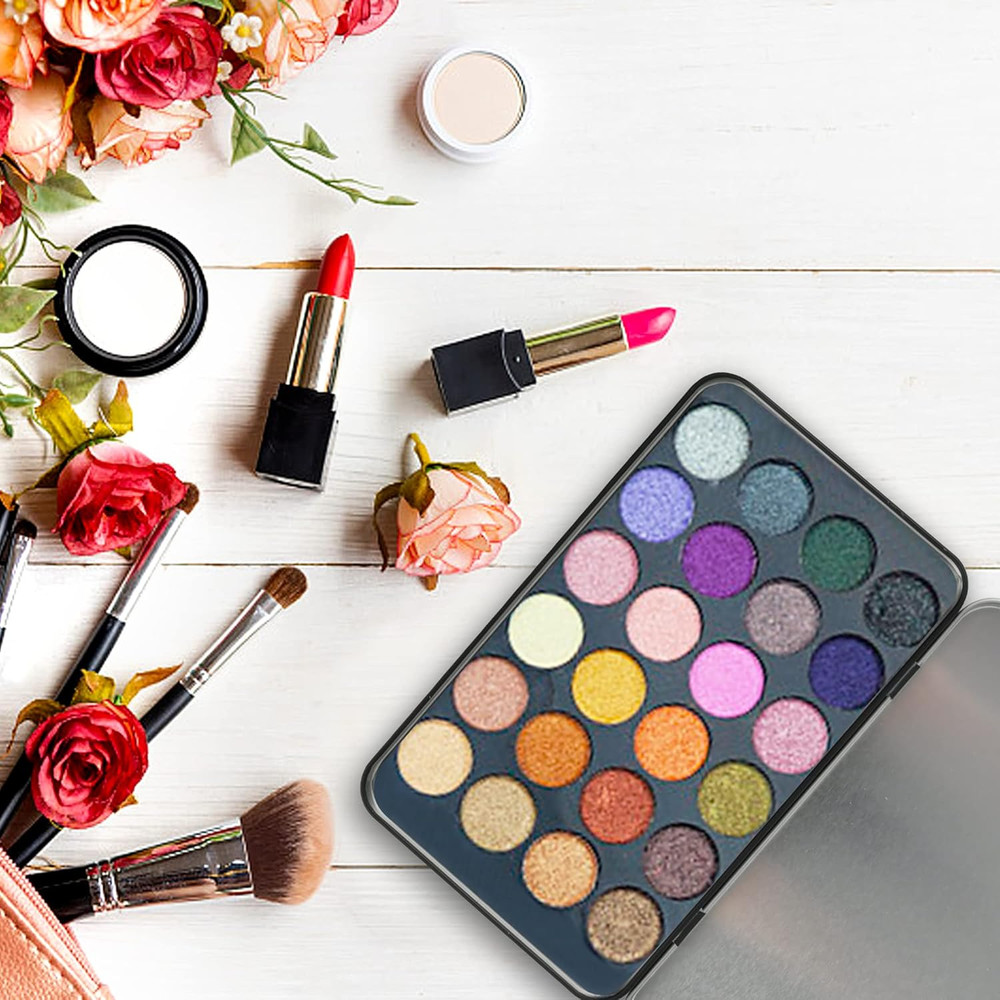 6 Pcs Metal Rectangular Hinged Tin Boxes with Lid, Mini Portable Empty Box Conta