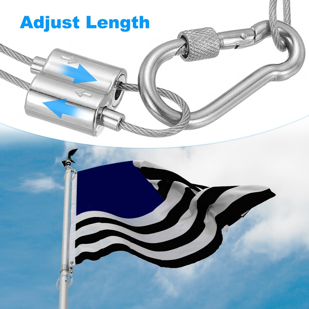 1 Pcs Flagpole Retainer Ring Flag Pole Accessories Flagpole Gray for Decor