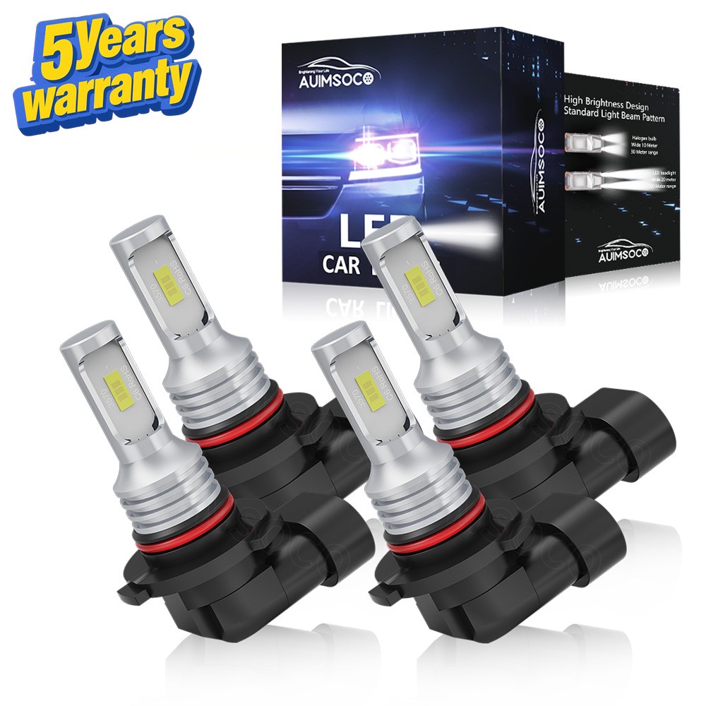 10000K LED Headlight Bulbs Super Bright White 9005 9006 High Low Beam Conversion