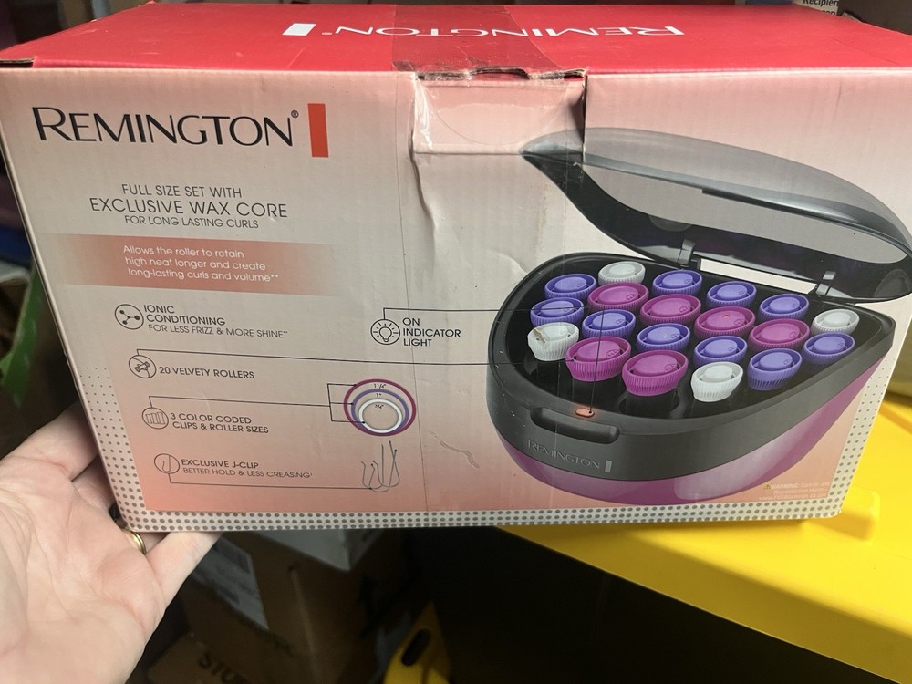 Remington Ionic Conditioning Hot Rollers, 20 Velvet Rollers, (1¼”)(1")(¾”) H5600