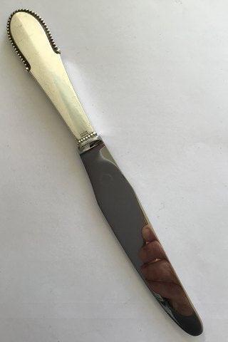 Georg Jensen Sterling Silver Beaded Dinner Knife No 013