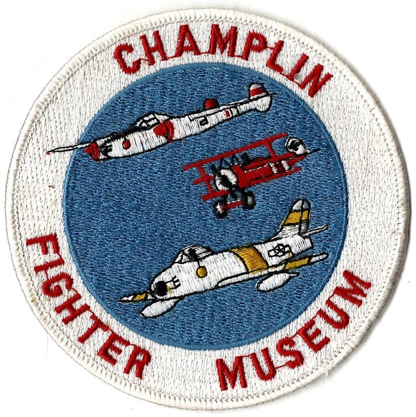 CHAMPLIN FIGHTER MUSEUM MILITARY PATCH