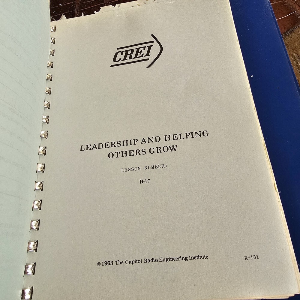 CREI Advance Electronic Engineering Technology Manual/Book Leadership Decisions