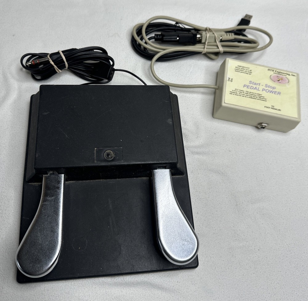 HTH Engineering  HDP-2 Dictation Transcriber Foot Pedal Controller  -UNTESTED