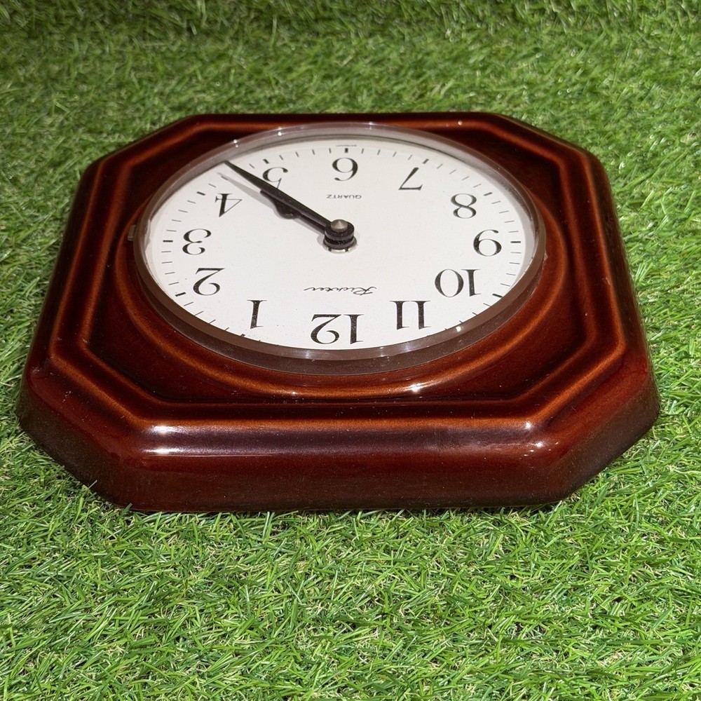 Vintage Richter German Retro Ceramic Wall Clock / Working