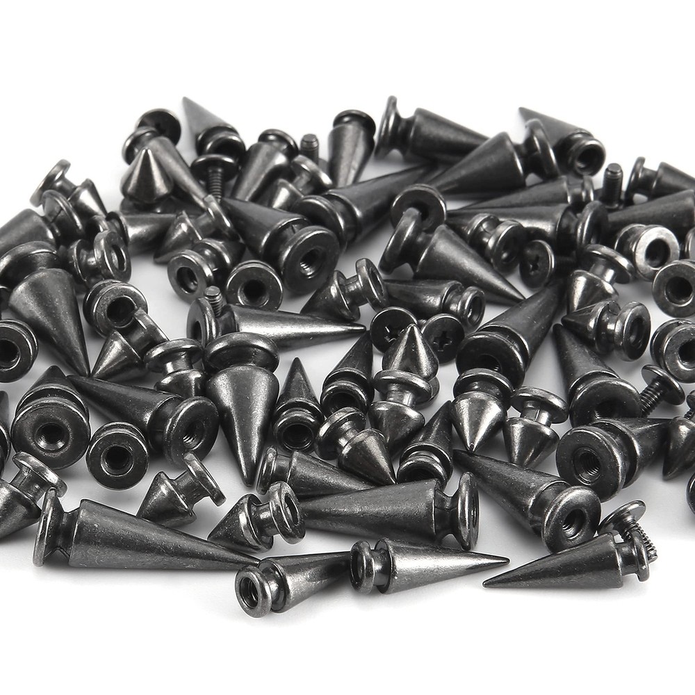 70 Sets Mixed Shape Spikes and Studs Assorted Sizes Bullet Tree Studs and Spi...