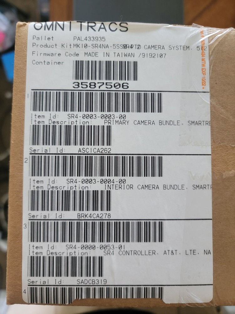 NEW Omnitracs SmartDrive SR4 SmartRecorder4 Kit Controller Sensor Camera Keypad