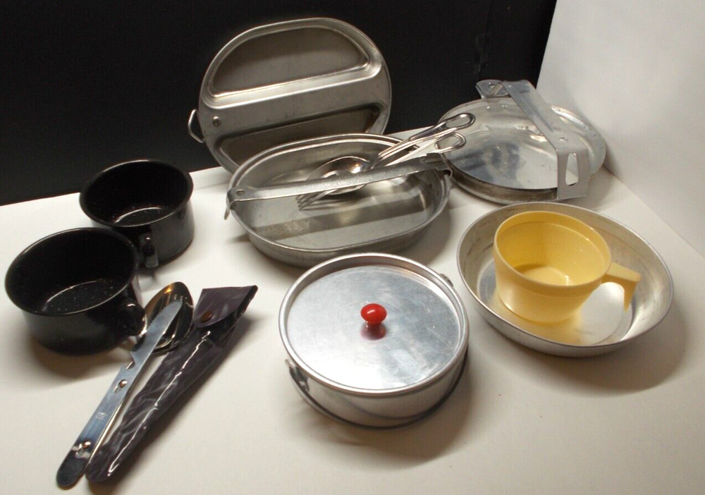 Vintage Camping Backpacking Cookware 11 Piece